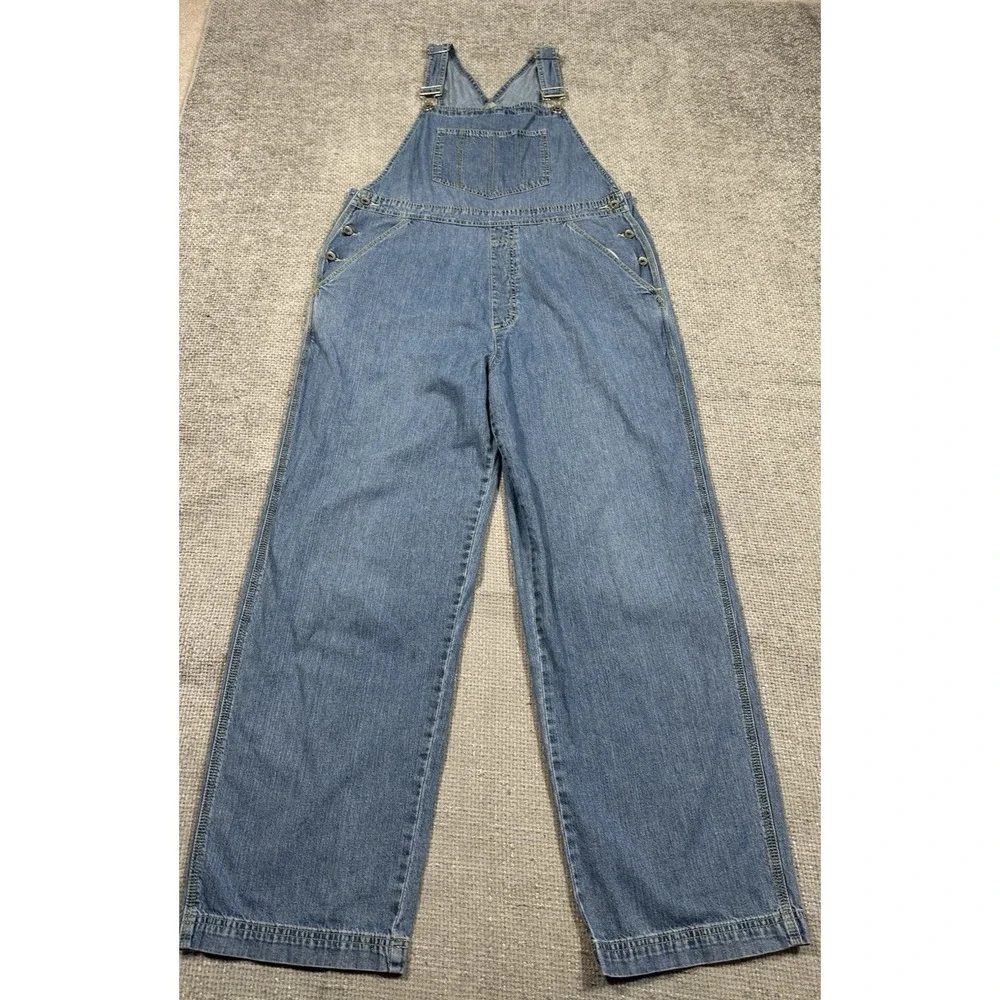 GAP Light Blue Denim Overalls Jumpsuit - Picture 3 of 11